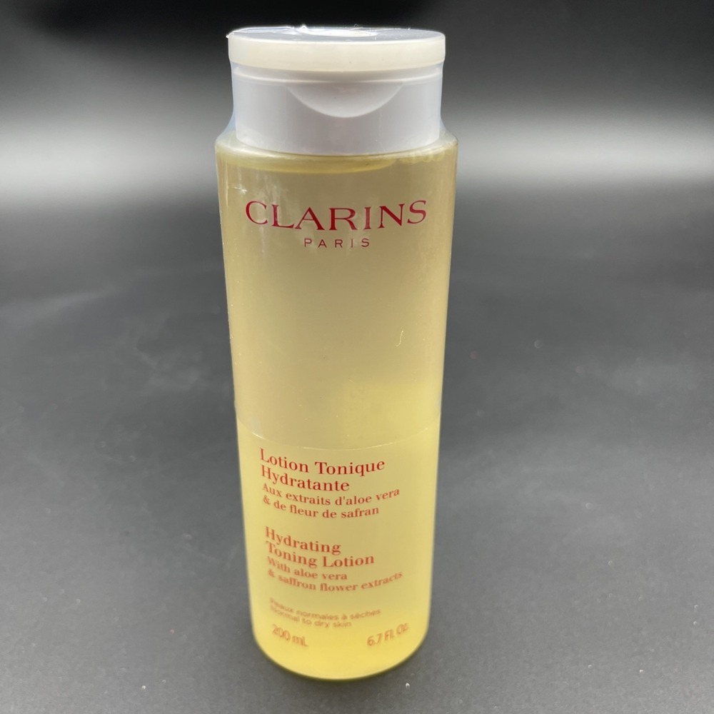 Clarins Hydrating Toning Lotion Aloe Vera‎ & Saffron Flower 200ml/6.7 fl oz NEW